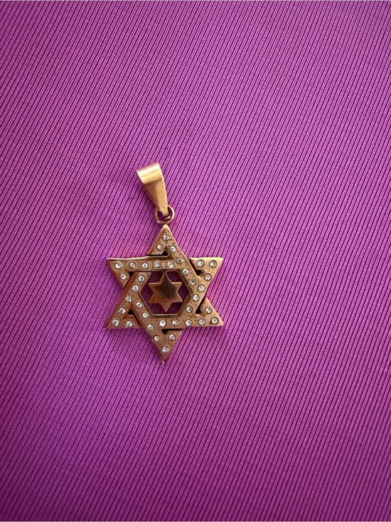 Jewelry - Gold Star of David Pendant Necklace - Gold